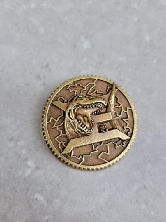 Ultimate Ranger Jason Trex Weathered Brave Tyrannoking Power Coin