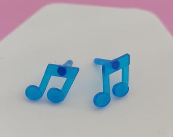 Pendientes de muñeca con nota musical personalizada en azul, hechos para Jem Maxie Sindy