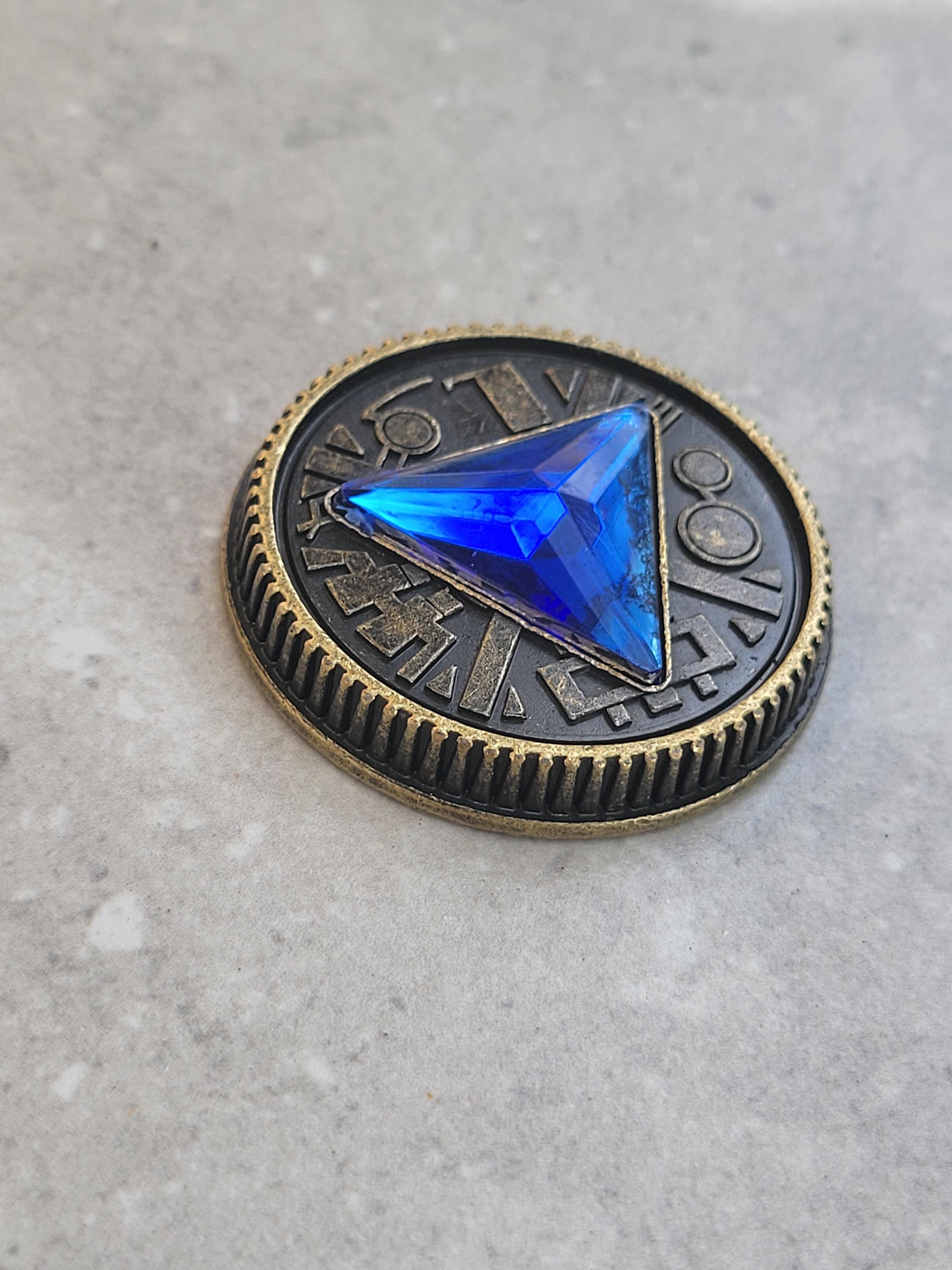 Blue Crystal Gem Weathered Power Coin Made for Legacy Master Morpher ...