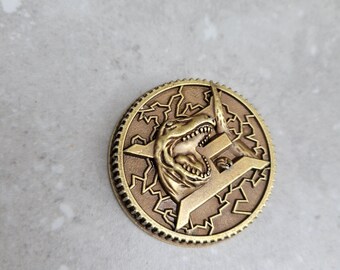 Ultimate Ranger Jason Trex Weathered Brave Tyrannoking Power Coin
