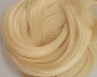 Nylon Doll Hair Toasted Champagne Blond Re-Rooting Custom Doll Custom My little Pony
