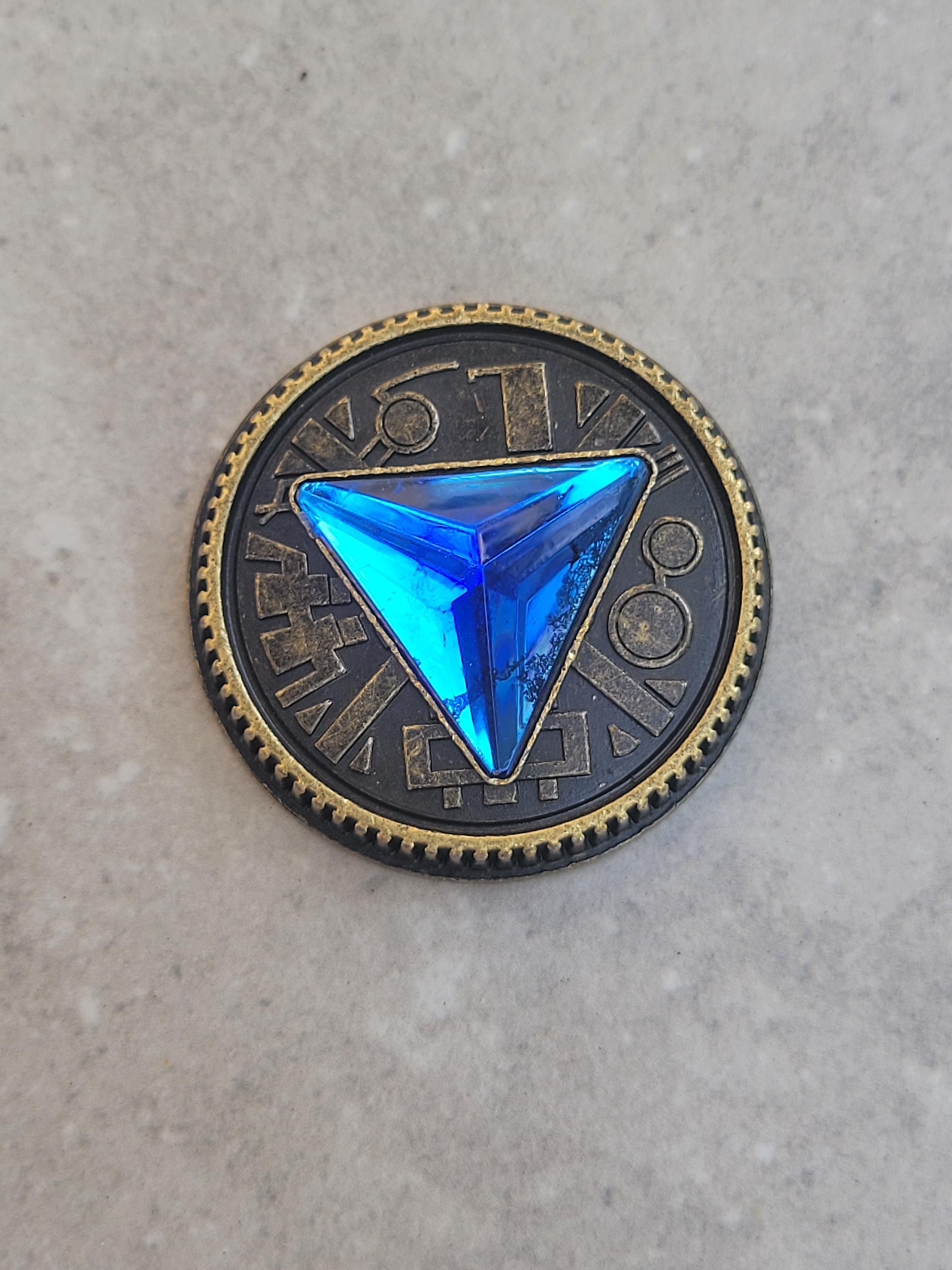 Blue Crystal Gem Weathered Power Coin Made for Legacy Master Morpher ...