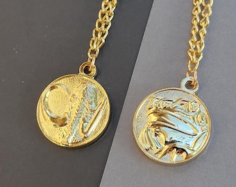 Collar de moneda de poder negro de doble cara, dorado, Legacy Ranger, Morpher, mastodonte, rana, accesorio para cosplay
