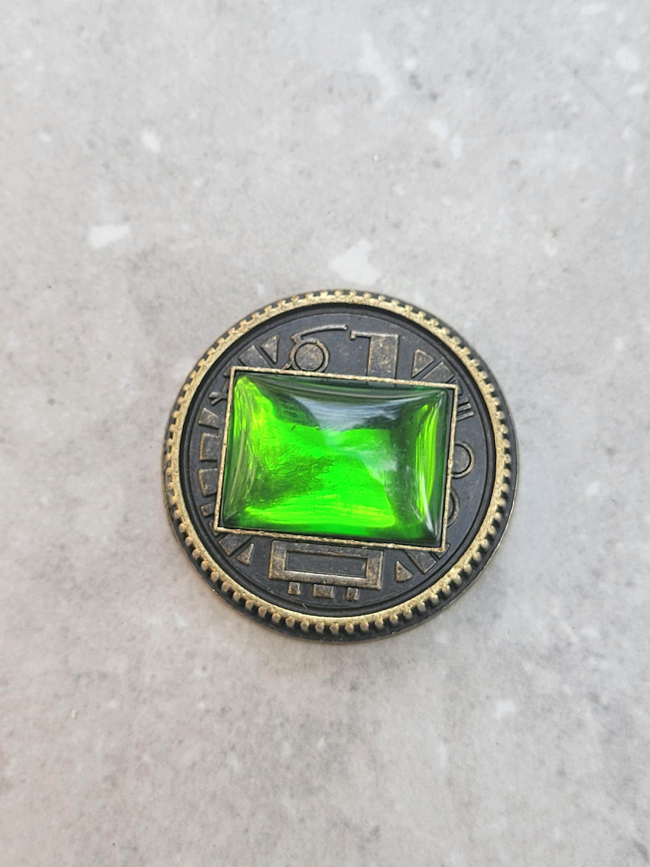POWER 9FIVE & ジョニー2 エクリプス アクセサリーセット Green Crystal Weathered Gem Power Coin Made for Legacy Master