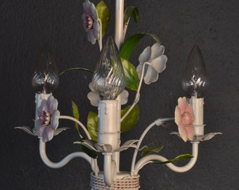 Beautiful tole flower chandelier (17043)