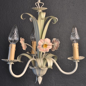 Antique french chandelier porcelain flowers - Etsy 日本