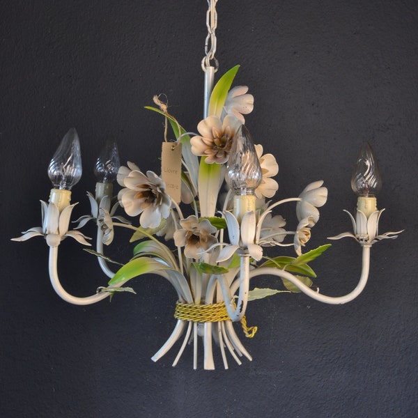 Beautiful tole flower chandelier (2022016)