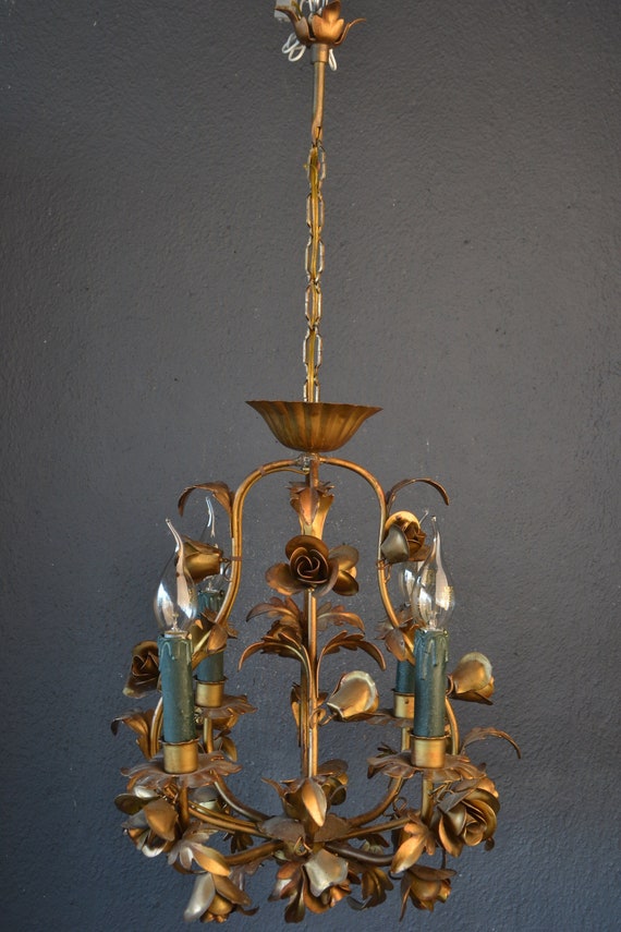 Stunning Toleware Chandelier (2022065)