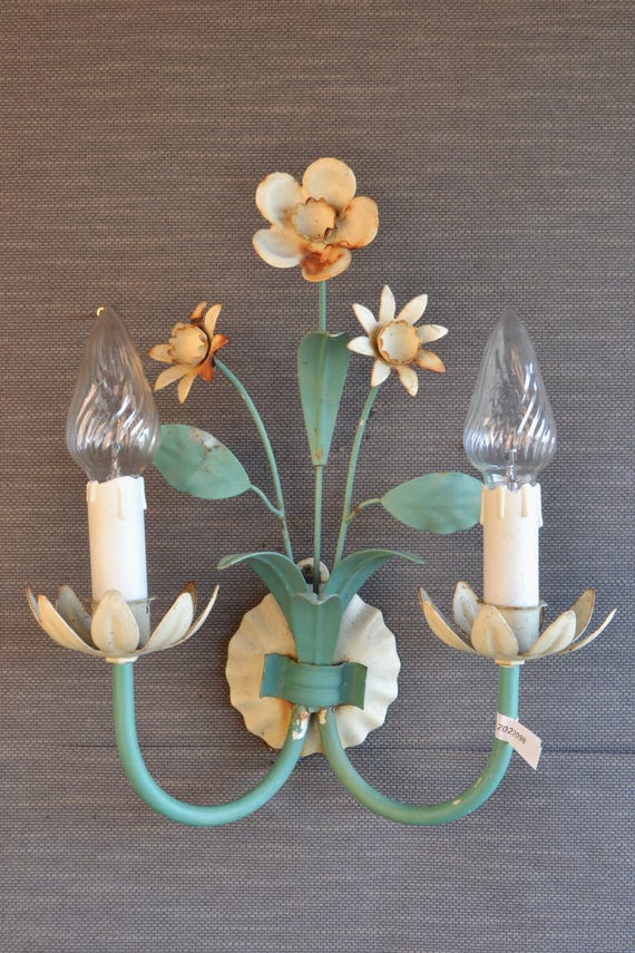 Tole Flower sconce (2022098)