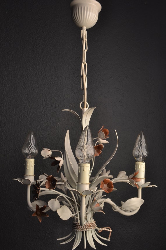 Stunning Tole Flower Chandelier (2022074)