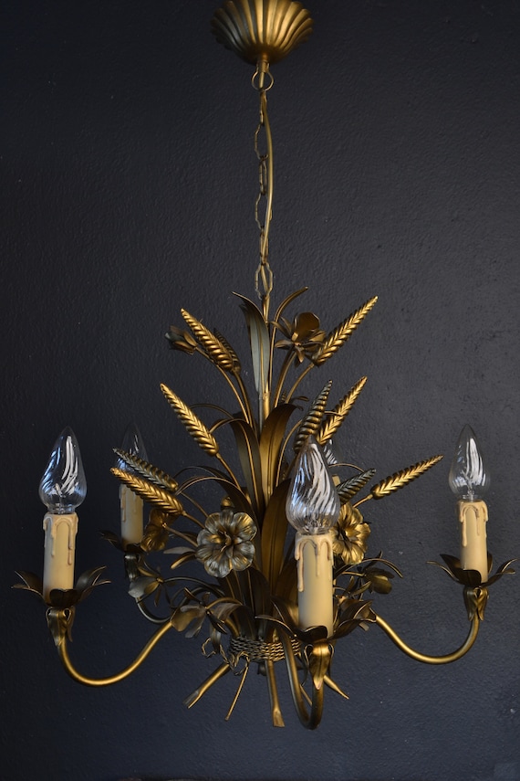 Beautiful Vintage Hans Kögl 'Ears of Corn' Chandelier (2022006)