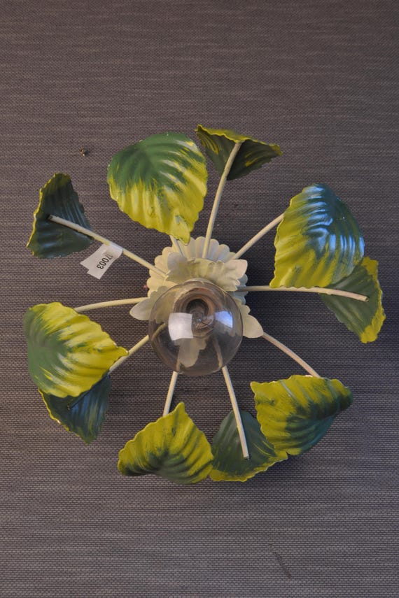 Stunning Italian Tole Flower Ceiling light (17003)