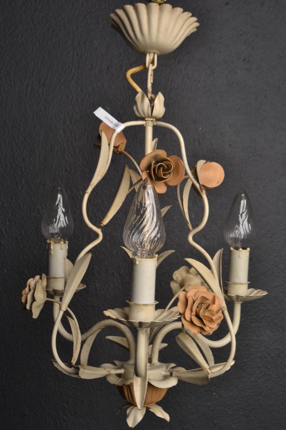 Charming tole flower chandelier (2022103)