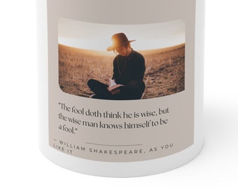 Shakespeare Quote Ceramic Mug - As You Like It - 11oz