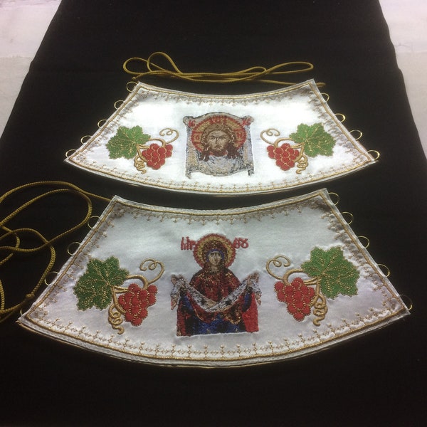 BLESSUME Hoop/Geest Kerk Priesters Mass Kazuifel gewaden (Paars-platte kraag