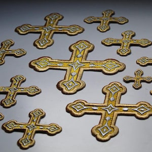 Byzantine Cross Set: Orthodox Priest Vestment Embellishments