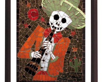 Day of the Dead Print - Limited Edition Print of 50 - Clarinet