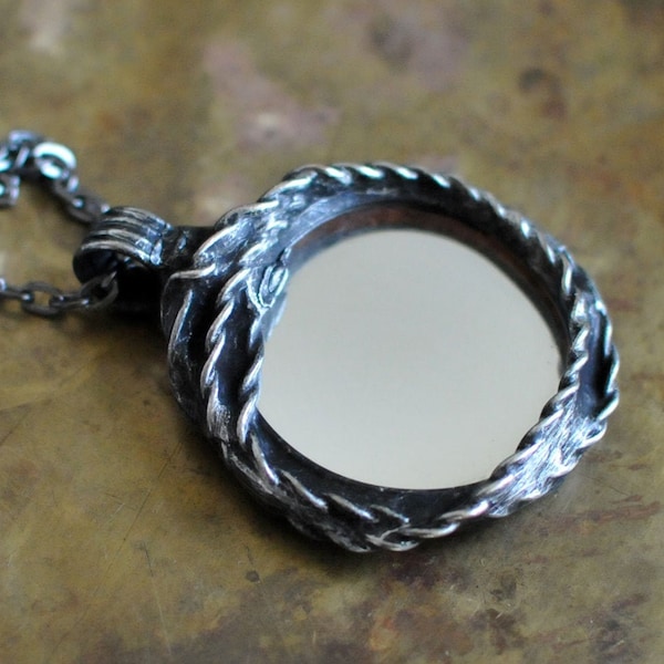 Real Miniature Mirror Necklace