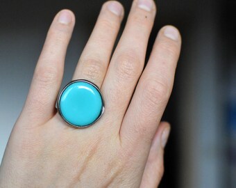 fairytale gifts Mini terrarium jewelry natural ring Make a wish gift for daughter from dad chunky ring Moss ring mom life present