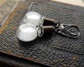 raw, eco friendly, salt earrings, moving salt, moving earrings, glass earrings, s day, nature earrings, love, bohemian earrings