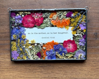 psalm, pressed flowers, pressed flower frame, decorations inspirational wall art, Bible Verse, Favorite Bible Verse, Bible verse sign