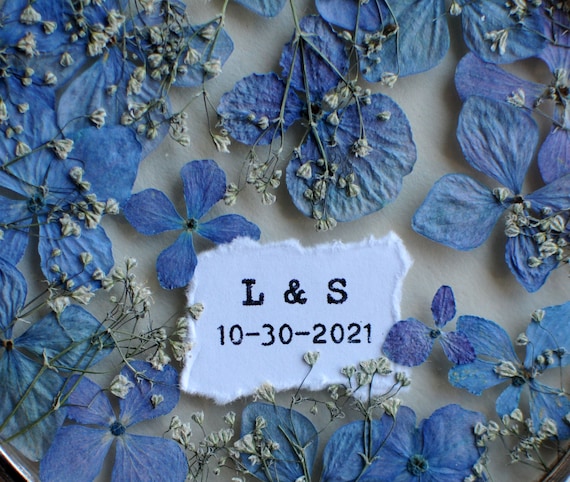 Personalized Stained Glass Pressed Flower Frame: Custom Hidden Message