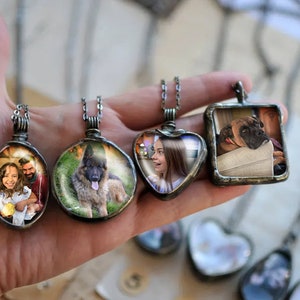 Photo Necklace, special needs mom, Jewelry, Personalized, Custom Photo Jewelry, Your Own Photo, Picture Necklace, Photo Pendant image 1