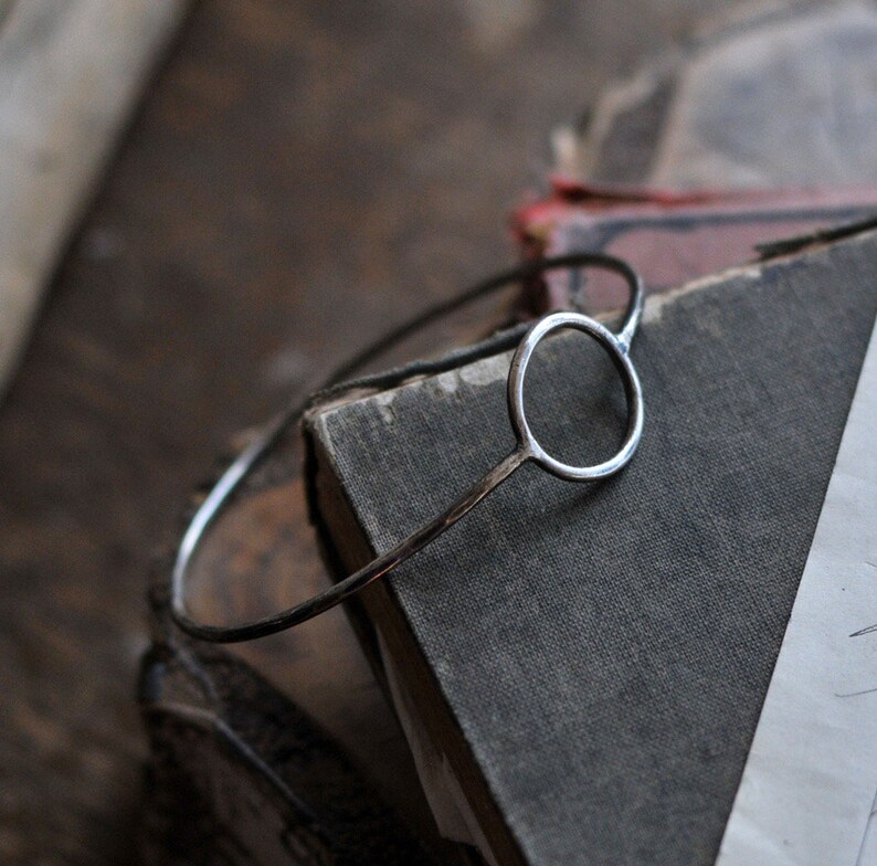 Friendship Bracelet Sterling Silver Bracelet Forever Bracelet Eternity Bracelet Open Circle Bracelet