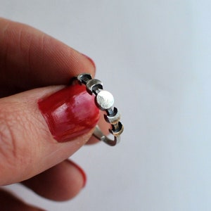 SIZE 6.25 US Himmelsring, US 6.25 Mondphasenring, Mondring, Mondzyklusring, himmlischer Schmuck, Mondphasenring, Mondsteinring