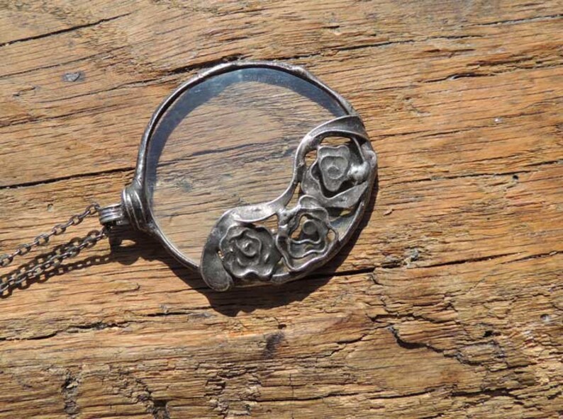 Great Grandma gift Magnifying Necklace Loupe Necklace inspirational Monocle Wearable Loupe Magnifer Magnifying Glass
