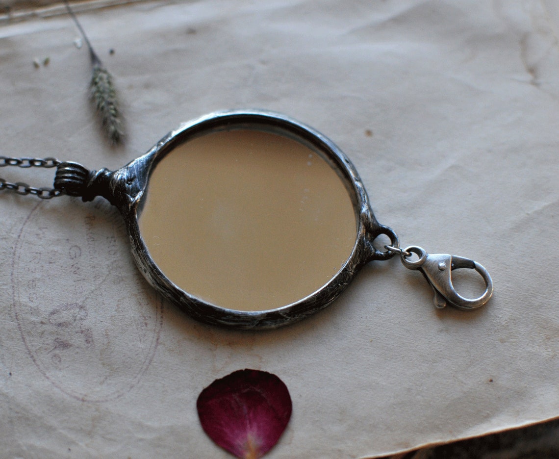 Id card holder ID necklace necklace with a clasp to wear a Etsy