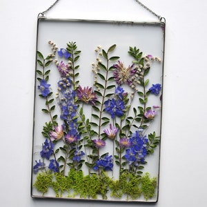 Large Pressed Flower Frame: Anniversary Bouquet Preservation