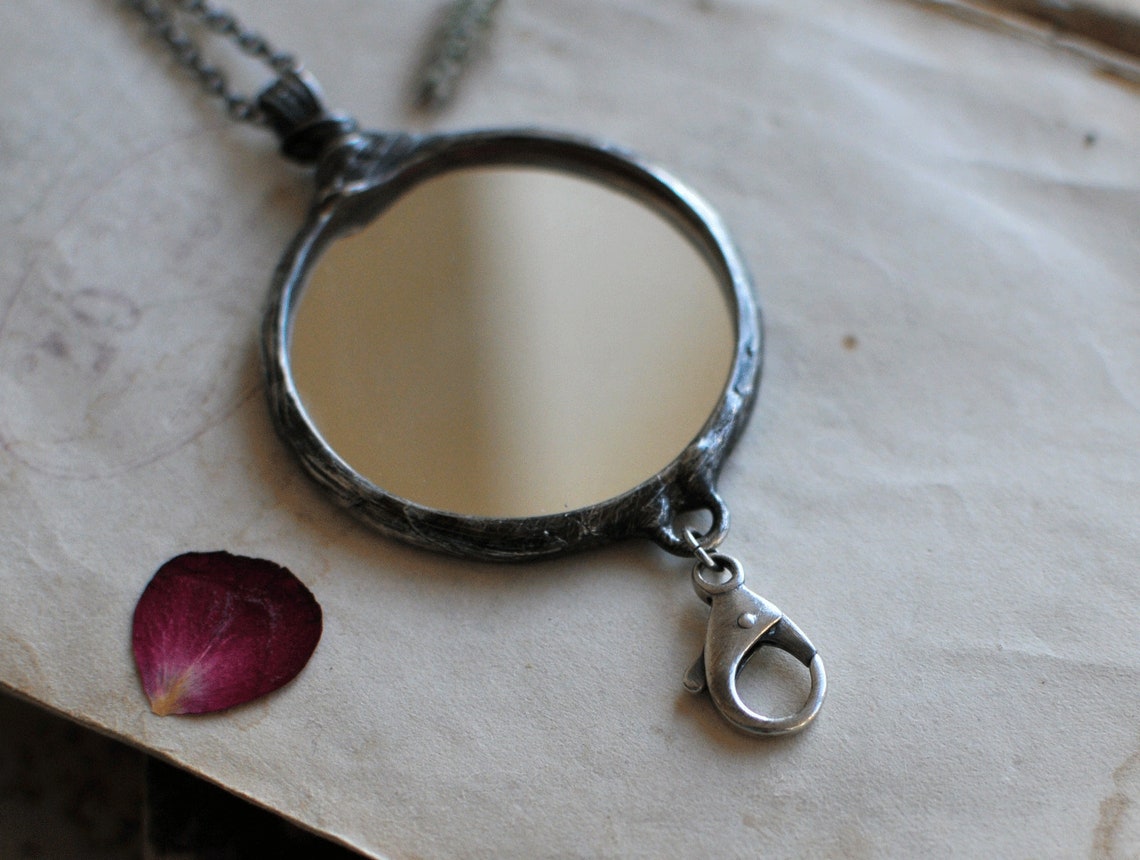 Id card holder ID necklace necklace with a clasp to wear a Etsy