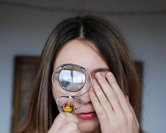Loupe Pendant Loupe Necklace Vintage 