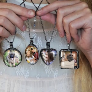 Photo Necklace, special needs mom, Jewelry, Personalized, Custom Photo Jewelry, Your Own Photo, Picture Necklace, Photo Pendant image 4