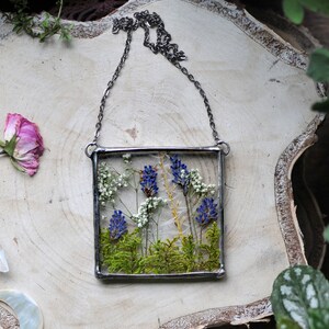 Pressed Flower Decor, Botanical Wall Art, Dried Flower Frame, Unique Gift, Rustic Wedding, Floral Decor, Pressed Flower Arrangement