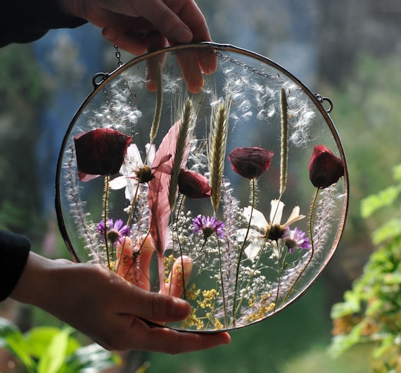 Floral Glass Photo Frame Floral Glass Photo Frame