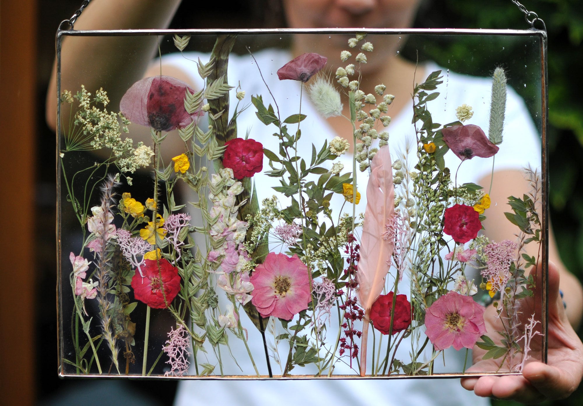 Fleurs Pressées, Grande Fleur Pressée, 1 Er Anniversaire, An Bouquet de Fleurs Séchées, Bouquets Con