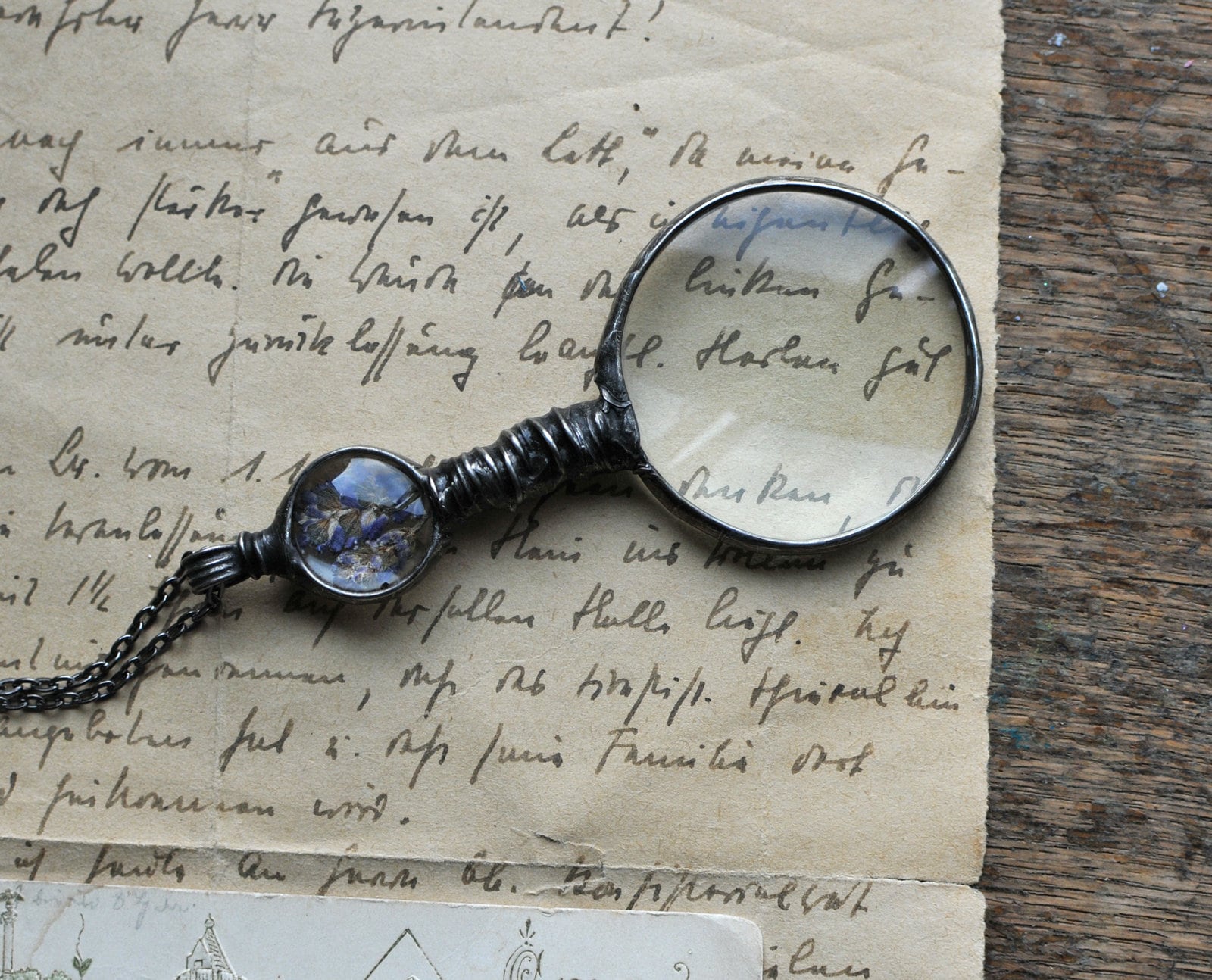 Loupe Necklace, Magnifying Glass, Magnifying Necklace, Hipster