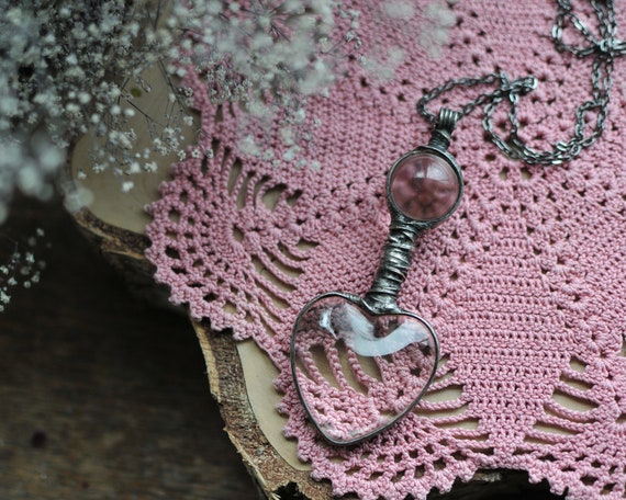 Miss Marple necklace, natural jewelry, statement necklace, glass necklace, bridesmaid necklace, romantic gift, festival jewelry, mariaela Miss Marple necklace, natural jewelry, statement necklace, glass necklace, bridesmaid necklace, romantic gift, festival jewelry, mariaela