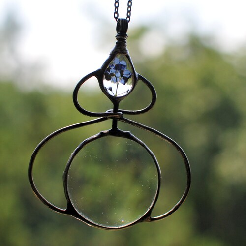 Loupe Necklace Magnifying Glass Glass 