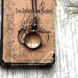 Magnifying Glass Necklace, Magnifying Necklace, Prism Necklace, Celestial Jewelry, MARIAELA, magnifier necklace
