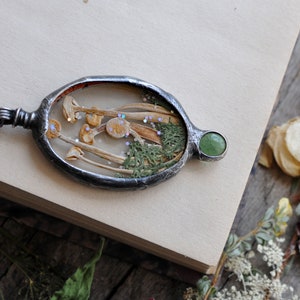 Miniature Mushrooms, Cottage core, Forest Jewelry, Wild Mushrooms, Mycology, Mushroom Foraging, Edible Mushrooms, Fungi, necklace, pendant