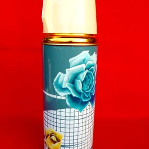 New Old Stock 80&#39;s Thermos - Vintage Thermos - Coffee Thermos - Cup Thermos - Tea Thermos - Travel Thermos 15oz/0.45lt SUNFLOWER China Nr22