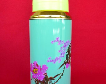 New Old Stock 80's Thermos - Vintage Thermos - Coffee Thermos- Tea Thermos - Flower Thermos -Travel Thermos 20oz/0.62lt SUNFLOWER China Nr32