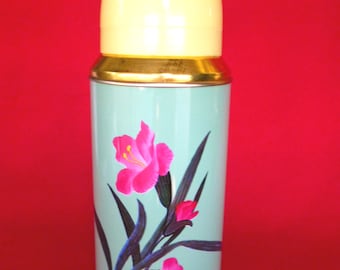 New Old Stock 80's Thermos - Vintage Thermos - Coffee Thermos - Cup Thermos - Tea Thermos -Travel Thermos 20oz/0.62lt SUNFLOWER China  Nr313