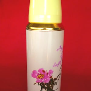 New Old Stock 80&#39;s Thermos - Vintage Thermos - Coffee Thermos - Cup Thermos - Tea Thermos -Travel Thermos 20oz/0.62lt SUNFLOWER  China Nr311