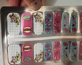 Comic Book Pop Art Nail Polish Strips: Easy Manicure