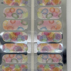 Watercolor Sparkles Nail Polish Strips: Easy Manicure
