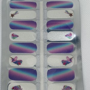 Unicorn Nail Polish Strips: Easy DIY Nail Art